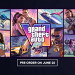 How to pre order GTA 6 with the official Grand Theft Auto VI cover art featuring Jason and Lucia.
